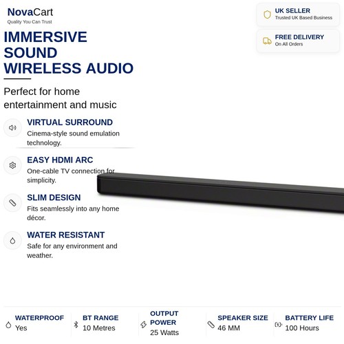 Soundbar for bluetooth - for, tv